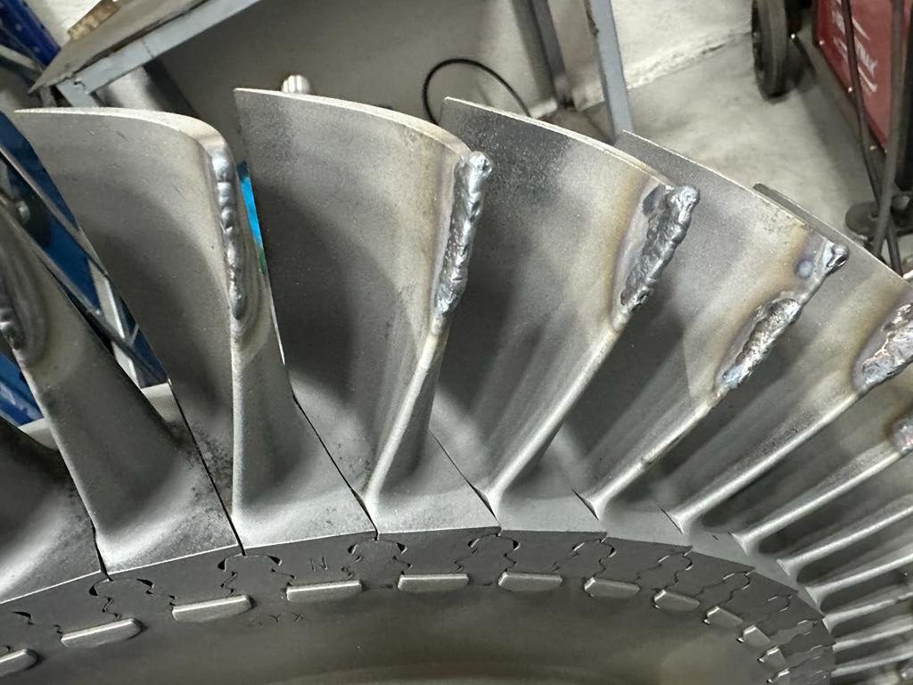 Turbine Blades after welding(3)